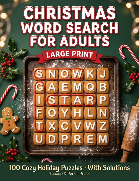 Cover of Christmas Word Search for Adults